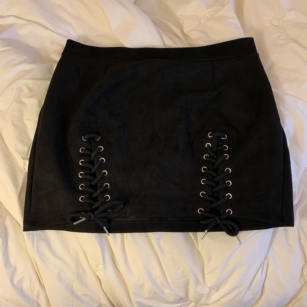 Suede Mini Skirt
